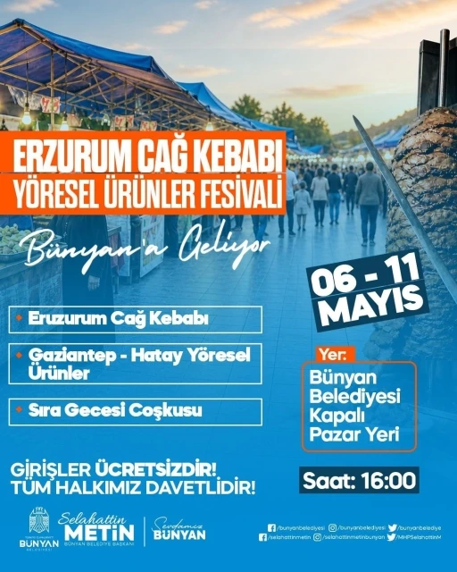 B&uuml;nyan&rsquo;da Y&ouml;resel Lezzetler Festivali başlıyor
