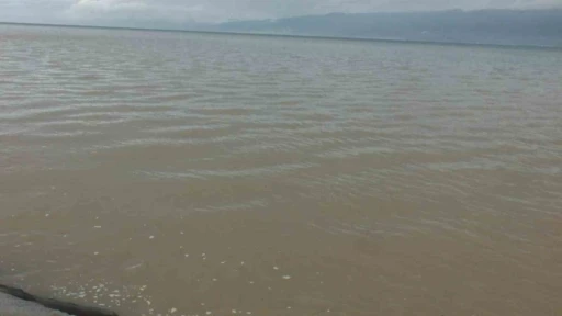 Burhaniye&rsquo;de sağanak yolları g&ouml;le &ccedil;evirirken denizi bulandırdı
