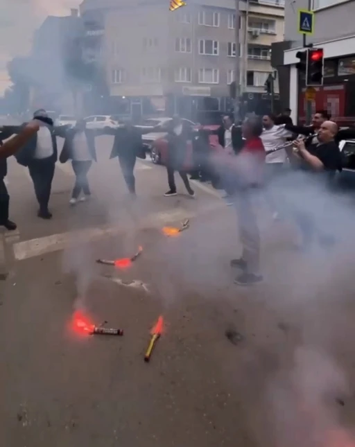 Bursa&rsquo;da d&uuml;ğ&uuml;n magandası kamerada
