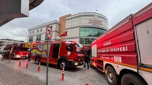 Bursa&rsquo;da hastanede yangın paniği
