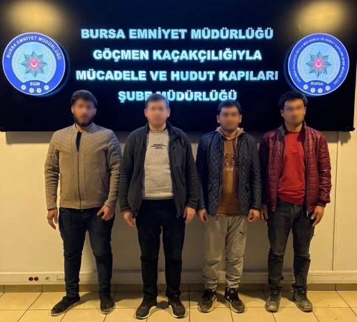 Bursa&rsquo;da ka&ccedil;ak iş&ccedil;i operasyonu: 4 yabancı uyruklu şahıs yakalandı
