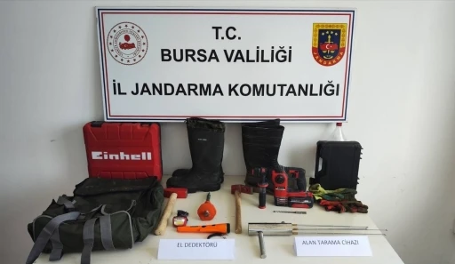 Bursa’da kaçak kazıya suçüstü
