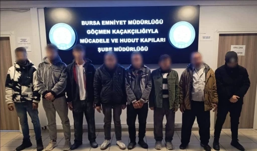 Bursa&rsquo;da ka&ccedil;ak yabancı iş&ccedil;i operasyonu: 8 kişi yakalandı, 1 ş&uuml;pheli g&ouml;zaltında
