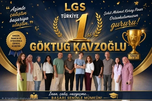 Bursa&rsquo;da LGS gururu: 500 tam puan alan G&ouml;ktuğ Kavzoğlu T&uuml;rkiye birincisi oldu
