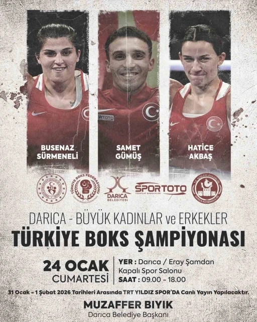 B&uuml;y&uuml;k Kadınlar ve Erkekler T&uuml;rkiye Boks Şampiyonası Darıca&rsquo;da yapılacak
