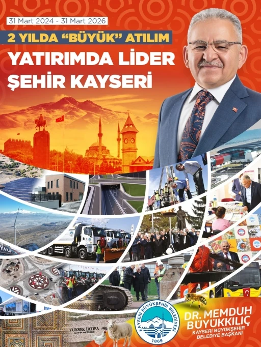 B&uuml;y&uuml;kşehir&rsquo;de 2 yılda b&uuml;y&uuml;k hamle: Başkan B&uuml;y&uuml;kkılı&ccedil; ile yatırımda lider şehir Kayseri
