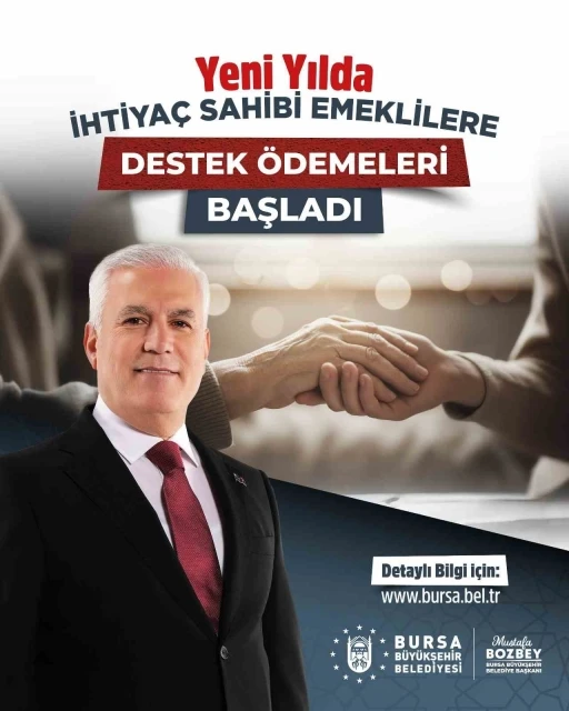 B&uuml;y&uuml;kşehir&rsquo;den emeklilere yeni yıl desteği
