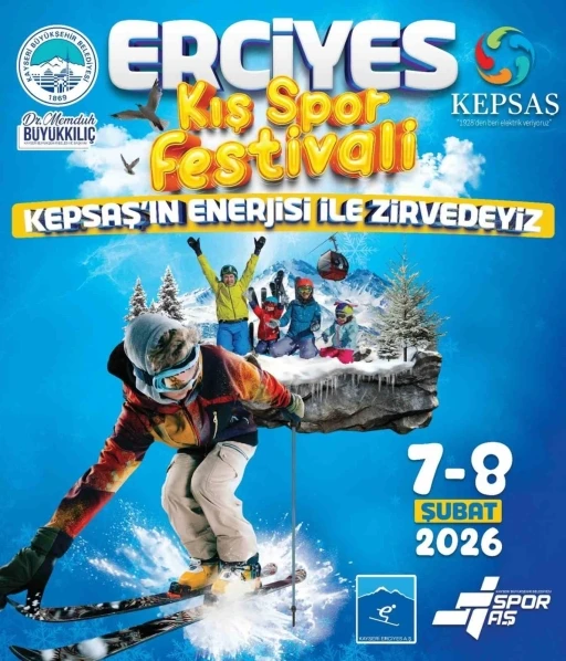 B&uuml;y&uuml;kşehir ile Erciyes Kayak Merkezi&rsquo;nde Kış Spor Festivali zamanı
