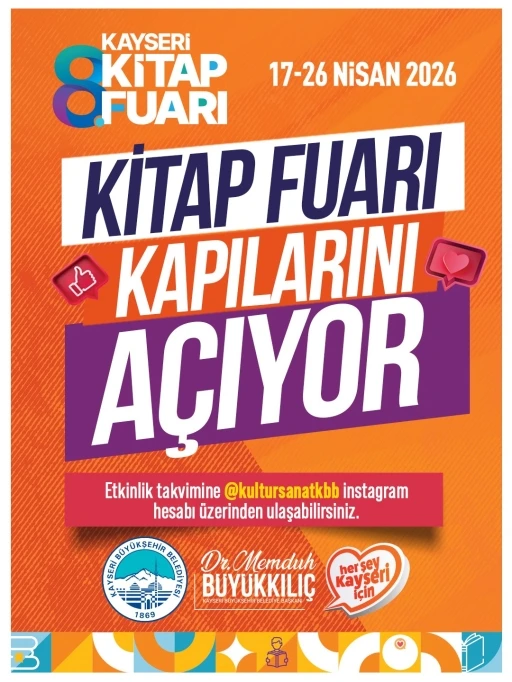 B&uuml;y&uuml;kşehir ile okuyan ve okutan şehirde Kitap Fuarı 8&rsquo;inci kez kapılarını a&ccedil;ılıyor

