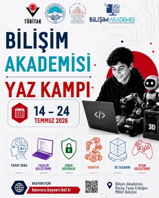 B&uuml;y&uuml;kşehir&rsquo;in Bilişim Akademisi yaz kampı i&ccedil;in başvurular başladı
