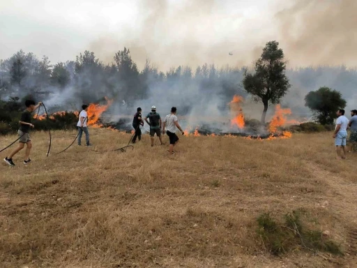 Büyükşehir itfaiye ekipleri 6 ayda 380 anız yangınına müdahale etti
