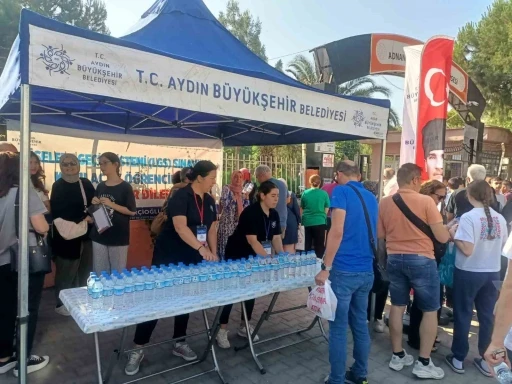 Büyükşehir, sınava giren öğrencileri unutmadı
