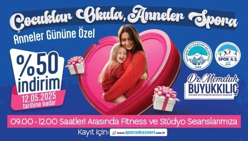 Büyükşehir Spor A.Ş.’den Anneler Günü sürprizi: ‘Çocuklar Okula, Anneler Spora’
