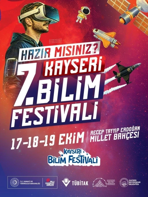 Büyükşehir ve TÜBİTAK iş birliğinde 7. Kayseri Bilim Festivali
