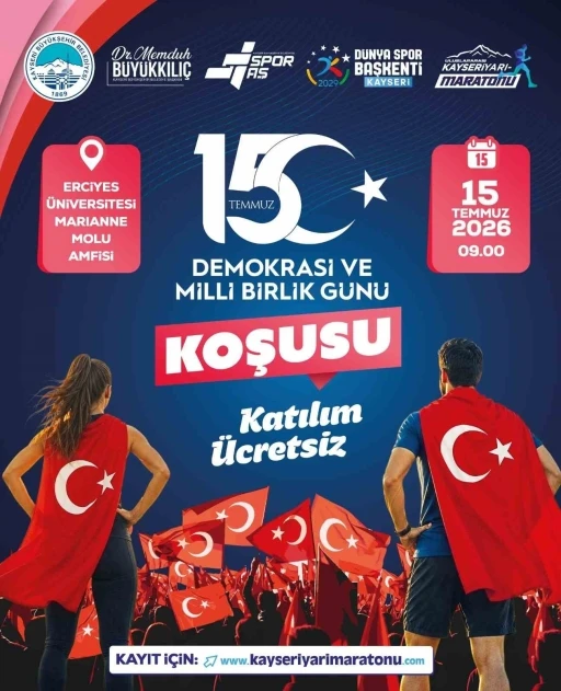B&uuml;y&uuml;kşehirden 15 Temmuz Demokrasi ve Milli Birlik G&uuml;n&uuml;&rsquo;ne anlamlı koşu
