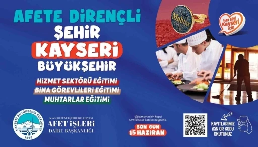 Büyükşehirden afetlere karşı toplum müdahale eğitimlerinde kayıtlar uzatıldı
