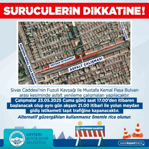 Büyükşehirden sürücülere ‘asfalt yenileme’ duyurusu
