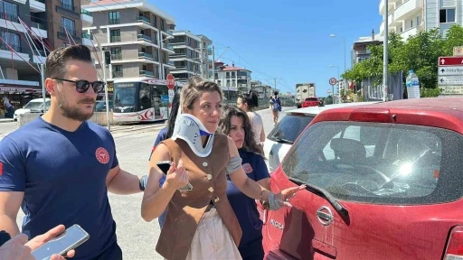 Cadde birleşiminde otomobiller çarpıştı: 1 yaralı

