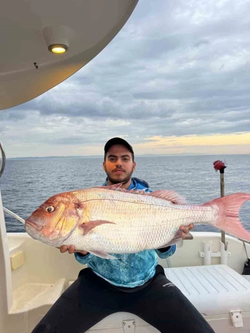 Çanakkale’de balıkçılar 12 kilogramlık mercan balığı yakaladı
