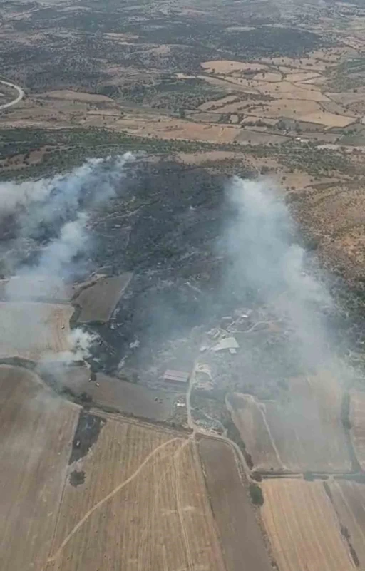 &Ccedil;anakkale&rsquo;de bozuk orman sahasında &ccedil;ıkan yangın kontrol altına alındı
