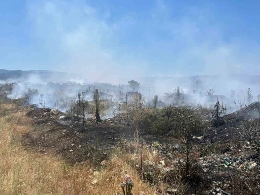 Çanakkale’de çöplük yangını söndürüldü
