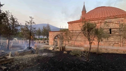Çanakkale’deki orman yangınında tarihi mezarlar zarar gördü
