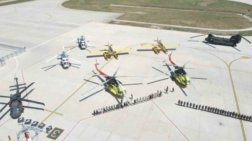 &Ccedil;anakkale Havalimanı&rsquo;nda orman yangınları &ouml;ncesi ekiplerle t&ouml;ren d&uuml;zenlendi
