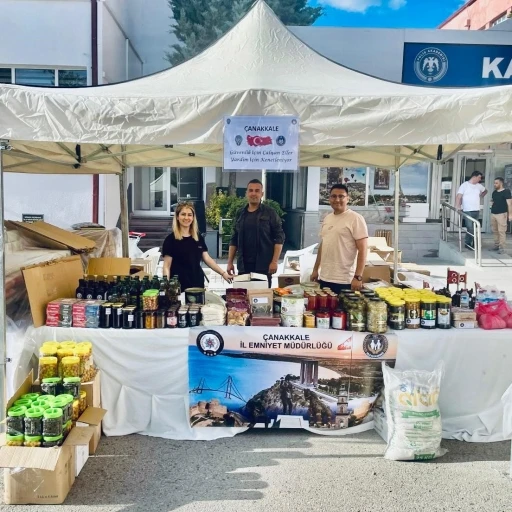 Çanakkale İl Emniyet Müdürlüğü yöresel ürünlerle Ankara’da yerini aldı
