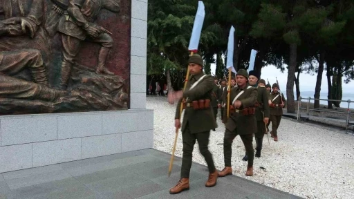 &Ccedil;anakkale Kara Savaşları&rsquo;nın 111&rsquo;inci yıl d&ouml;n&uuml;m&uuml; t&ouml;ren provası yapıldı

