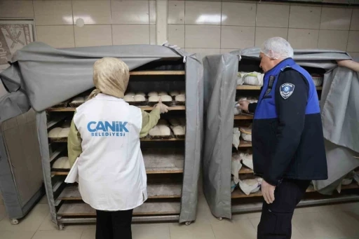 Canik&rsquo;te fırınlara Ramazan denetimi
