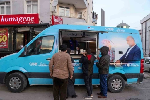 Canik&rsquo;te g&ouml;n&uuml;lleri ısıtan ikram
