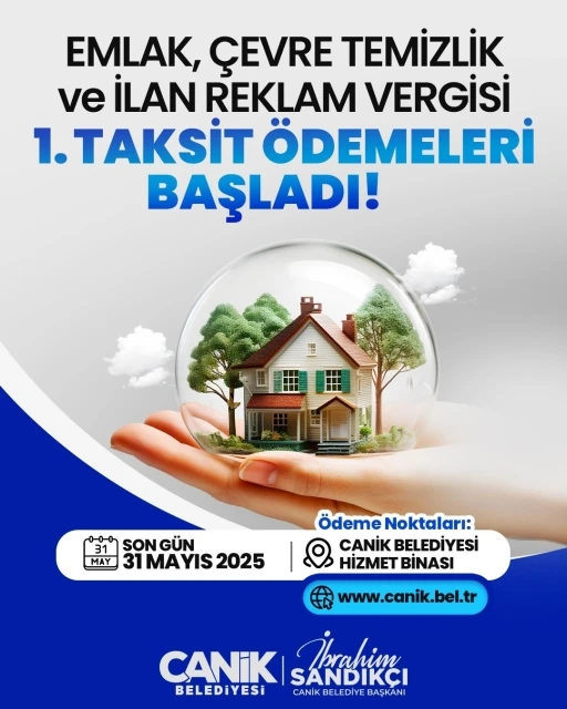 Canik’te vergi ödemeleri başladı
