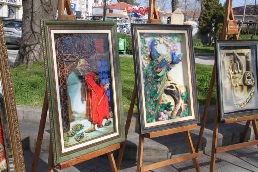 &Ccedil;arşamba&rsquo;da "Sanatın Diliyle Değerlerimiz" sergisi
