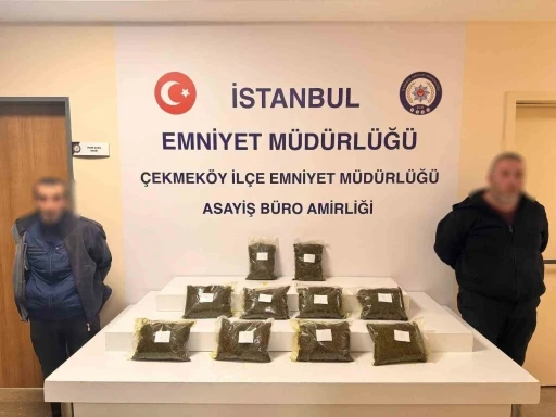 Çekmeköy’de bir araçtan 10 kilo bonzai çıktı
