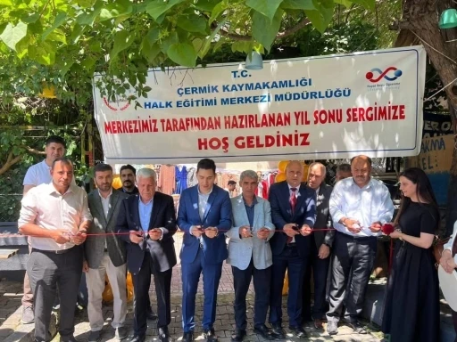 &Ccedil;ermik&rsquo;te kadınların el emeği sergisi a&ccedil;ıldı
