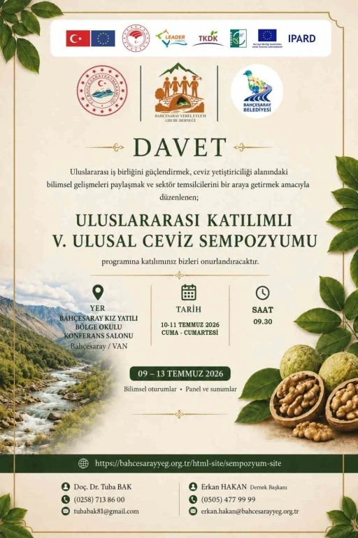 Cevizde verim ve kaliteyi artırmaya y&ouml;nelik bilimsel &ccedil;alışmalar Bah&ccedil;esaray&rsquo;da masaya yatırılacak
