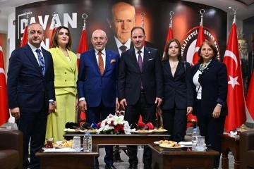 CHP heyetinden MHP’ye bayram ziyareti
