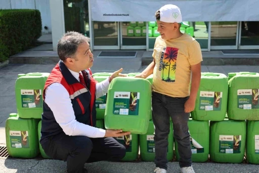 Çiftçilere ’Hümik Asit’ dağıtıldı
