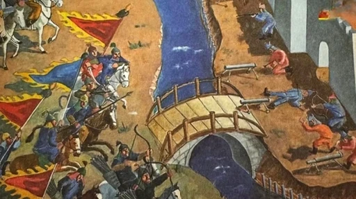 &Ccedil;in&rsquo;deki bir m&uuml;zede Kırgızları ve Manas destanını tasvir eden resimler bulundu
