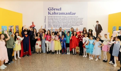 &Ccedil;ocuklar hayal g&uuml;c&uuml;n&uuml; sanatla buluşturdu
