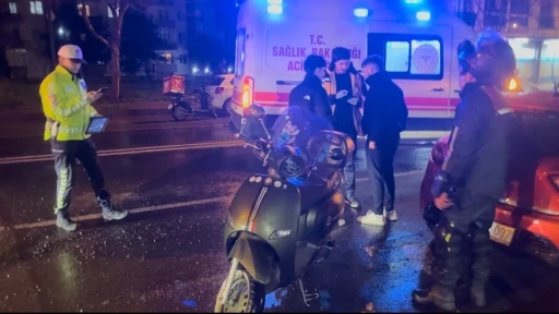 &Ccedil;orlu&rsquo;da &ccedil;ukura dalan motosikletli yaralandı
