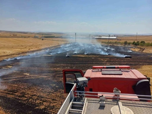Çorum’da 150 balya ve 20 dönüm tarla yanarak küle döndü
