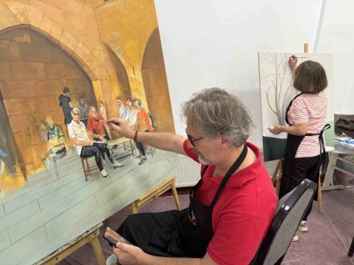Çorum’da düzenlenen Uluslararası Resim Çalıştayı başladı
