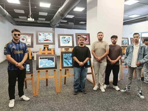 &Ccedil;orum&rsquo;da &ouml;ğrencilerin eserleri sanatseverlerle buluştu
