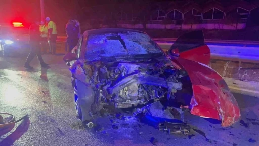 &Ccedil;orum&rsquo;da otomobil tıra &ccedil;arptı: 1 &ouml;l&uuml;
