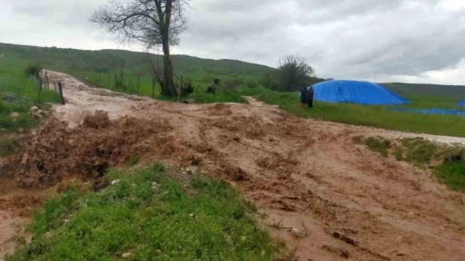 &Ccedil;orum&rsquo;da sağanak etkili oldu: Dereler taştı, tarım arazileri su altında kaldı
