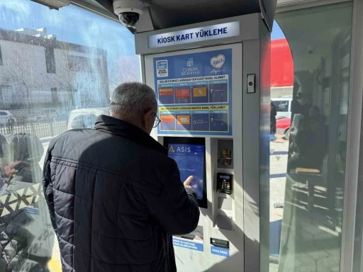 &Ccedil;orum&rsquo;da toplu ulaşım kartlarına bakiye y&uuml;kleme noktası artıyor

