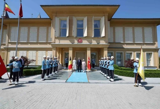 Cumhurbaşkanı Erdoğan, Bel&ccedil;ika Krali&ccedil;esi Mathilde&rsquo;yi kabul etti.
