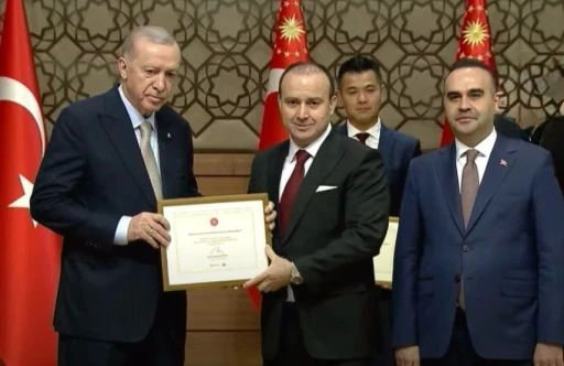Cumhurbaşkanı Erdoğan’dan Bursalı firmaya teşekkür belgesi
