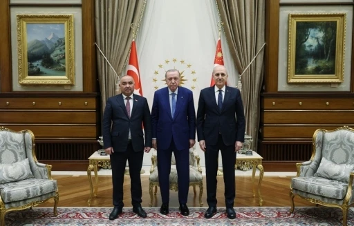 Cumhurbaşkanı Erdoğan, Kırgızistan Meclis Başkanı Turgunbek uulu&rsquo;yu kabul etti
